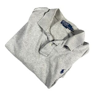 Polo Ralph Lauren Polo Shirt Mens Extra Large Short Sleeve Gray‎ Navy Pony XL